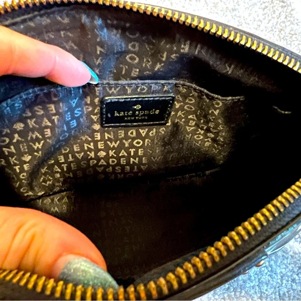 ♠️ Kate Spade ♠️ Black and White Geometric Dot Crossbody Bag with Black Wallet